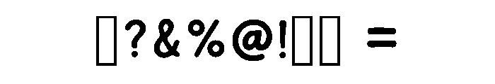 More Love Regular Font OTHER CHARS