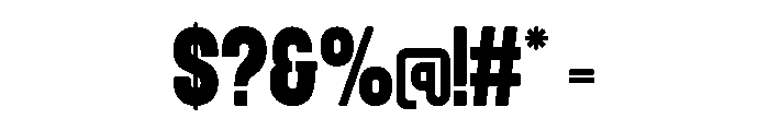 Morenh Regular Font OTHER CHARS