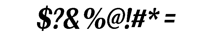 Morenta ExtBd Slant Cond Font OTHER CHARS