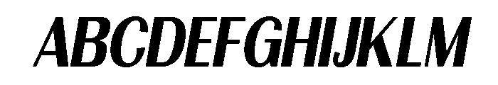 Morenta ExtBd Slant Cond Font UPPERCASE