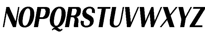 Morenta ExtBd Slant Cond Font UPPERCASE