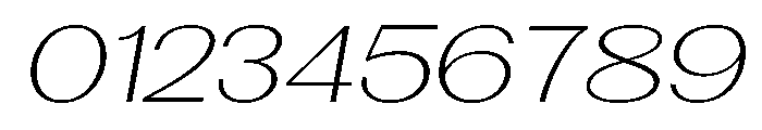 Morenta ExtLt Slant Exp Font OTHER CHARS