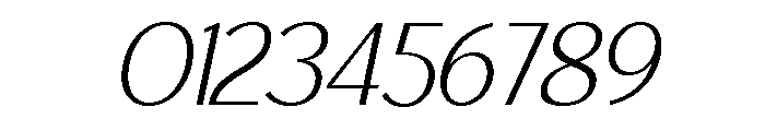 Morenta Italic Font OTHER CHARS