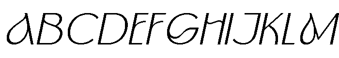 Morenta Italic Font UPPERCASE