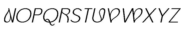 Morenta Italic Font UPPERCASE
