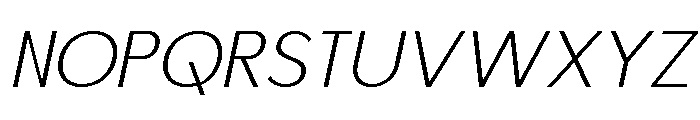Morenta Italic Font LOWERCASE