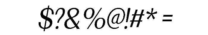Morenta Med Slant Cond Font OTHER CHARS