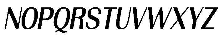 Morenta SemBd Slant Cond Font UPPERCASE
