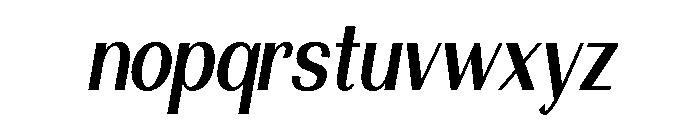 Morenta SemBd Slant Cond Font LOWERCASE