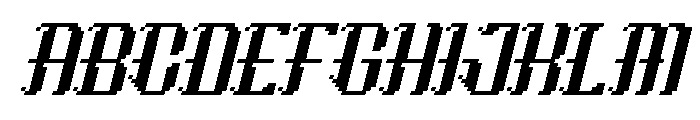 Morglitch Italic Font UPPERCASE
