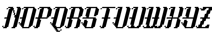 Morglitch Italic Font UPPERCASE