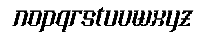 Morglitch Italic Font LOWERCASE