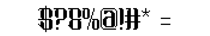 Morglitch Font OTHER CHARS