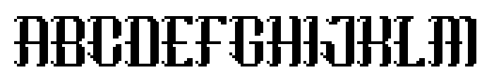 Morglitch Font UPPERCASE