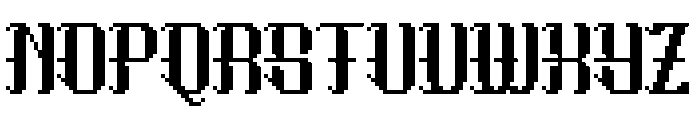 Morglitch Font UPPERCASE
