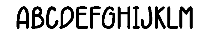 Mori Handwritten Bold Font UPPERCASE