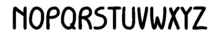 Mori Handwritten Bold Font UPPERCASE