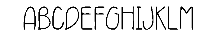 Mori Handwritten Thin Font UPPERCASE