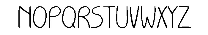 Mori Handwritten Thin Font UPPERCASE