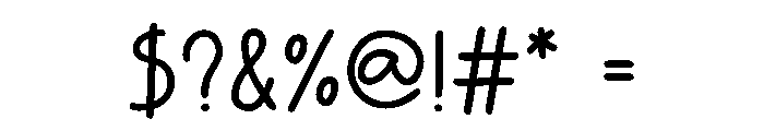 Mori Handwritten Font OTHER CHARS