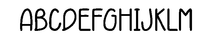 Mori Handwritten Font UPPERCASE