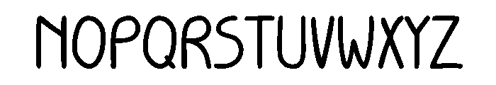 Mori Handwritten Font UPPERCASE