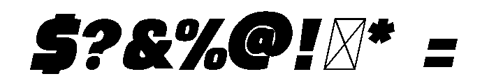 Morlen Italic Font OTHER CHARS