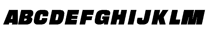 Morlen Italic Font UPPERCASE