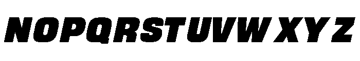Morlen Italic Font UPPERCASE