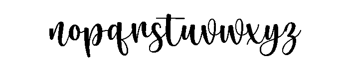 Mormon Awesome Script Font LOWERCASE