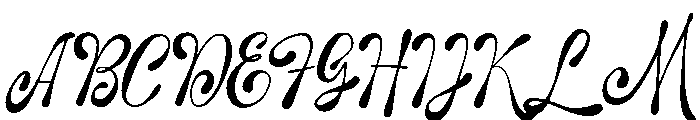 Mornelly Font UPPERCASE