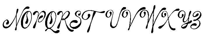 Mornelly Font UPPERCASE