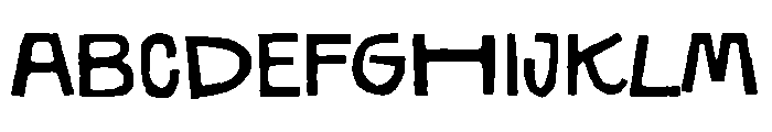 Morning Chaos Font UPPERCASE
