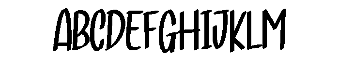 Morning Day Font UPPERCASE
