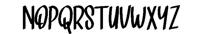 Morning Day Font UPPERCASE