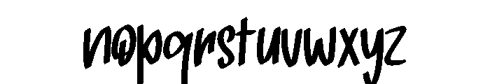 Morning Day Font LOWERCASE