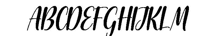 Morning Doodle Italic Font UPPERCASE