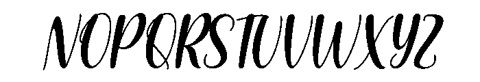 Morning Doodle Italic Font UPPERCASE