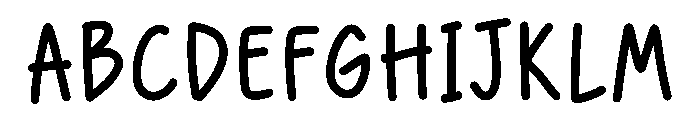 Morning Doodle Font UPPERCASE