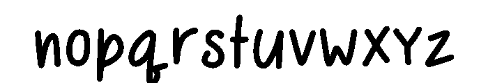 Morning Doodle Font LOWERCASE