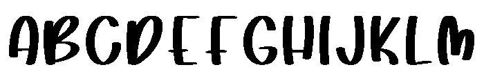 Morning Exercise Regular Font UPPERCASE