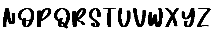 Morning Exercise Regular Font UPPERCASE