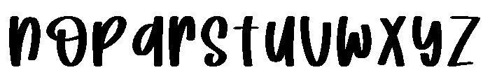 Morning Exercise Regular Font LOWERCASE