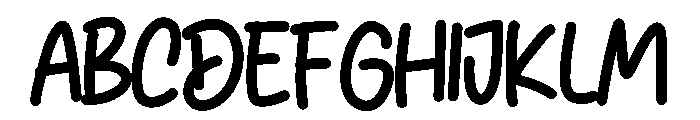 Morning Letter Font UPPERCASE