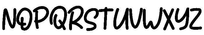 Morning Letter Font UPPERCASE