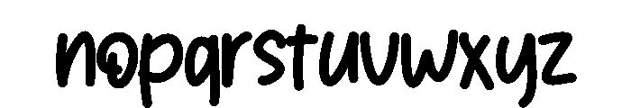 Morning Letter Font LOWERCASE