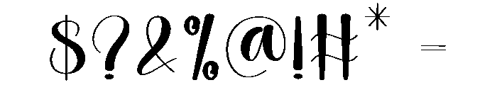 Morning Lovely Font OTHER CHARS