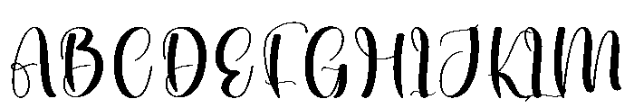 Morning Lovely Font UPPERCASE