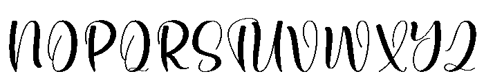 Morning Lovely Font UPPERCASE