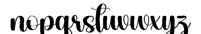 Morning Lovely Font LOWERCASE